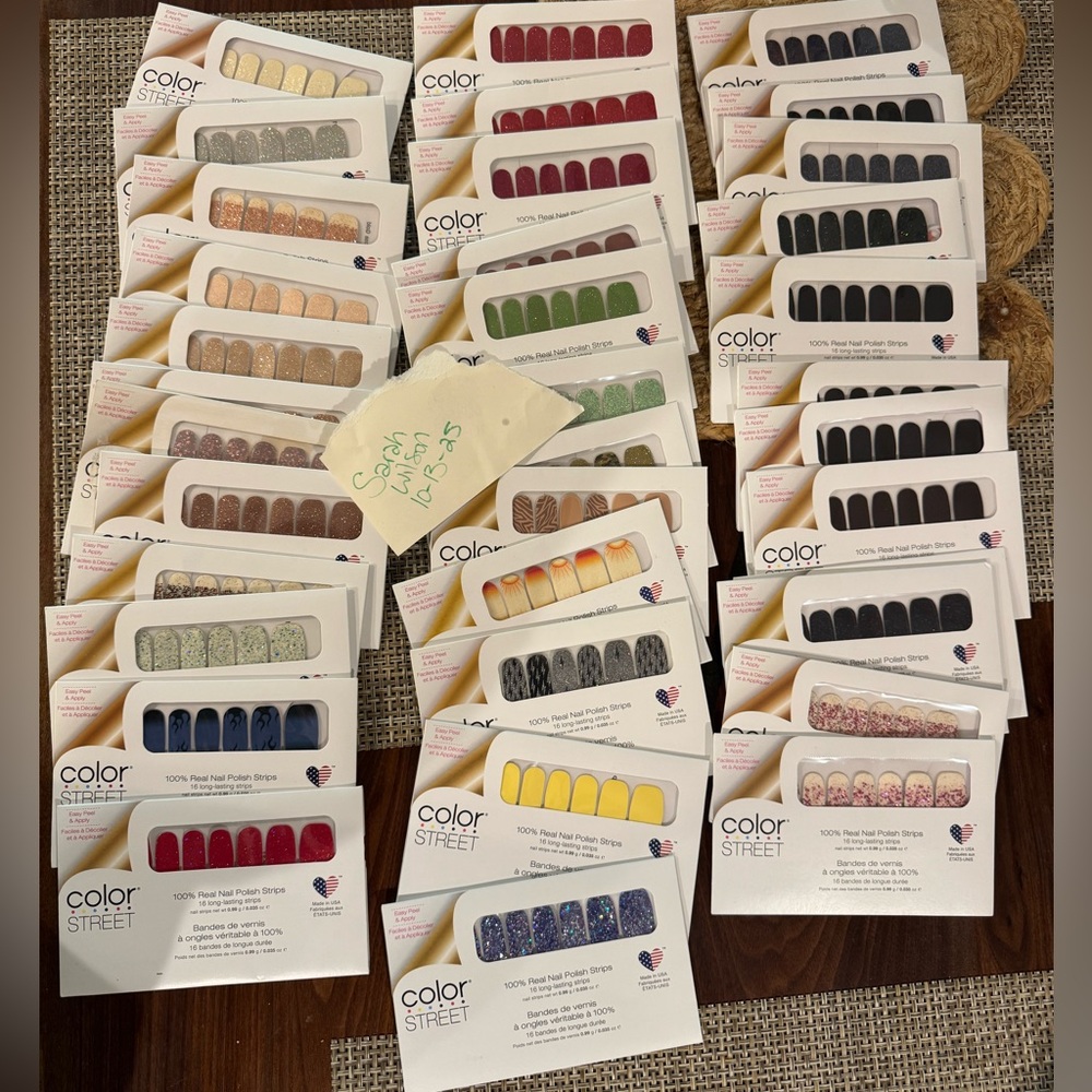 Color Street Nail Strips Set - 36 Unopened - No Dry Time - Picture 3 of 3